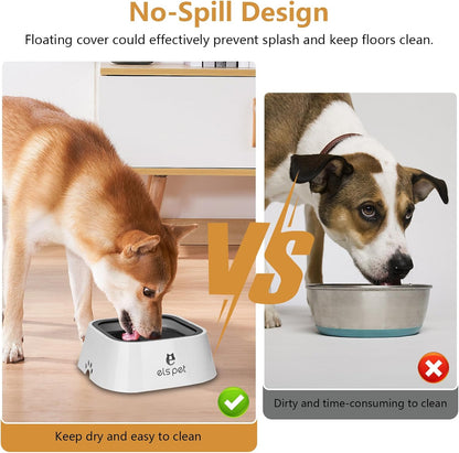 Non Spill Dog Water Bowl,Pet Water Bowl for Dogs Cat Puppy Kitty,1.5L