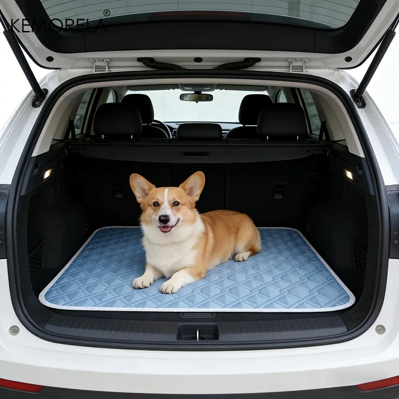 1Pc Summer Dog Cooling Mat Ice Slicky Fiber Fabric Cooling Mat Universal Cooling Mat for Puppies and Adult Dogs